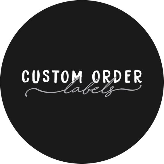Custom Order Labels 1.5 Circular Envelope Seals