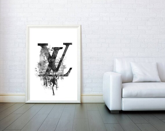 Louis Vuitton logo poster. Louis Vuitton print. Couturier