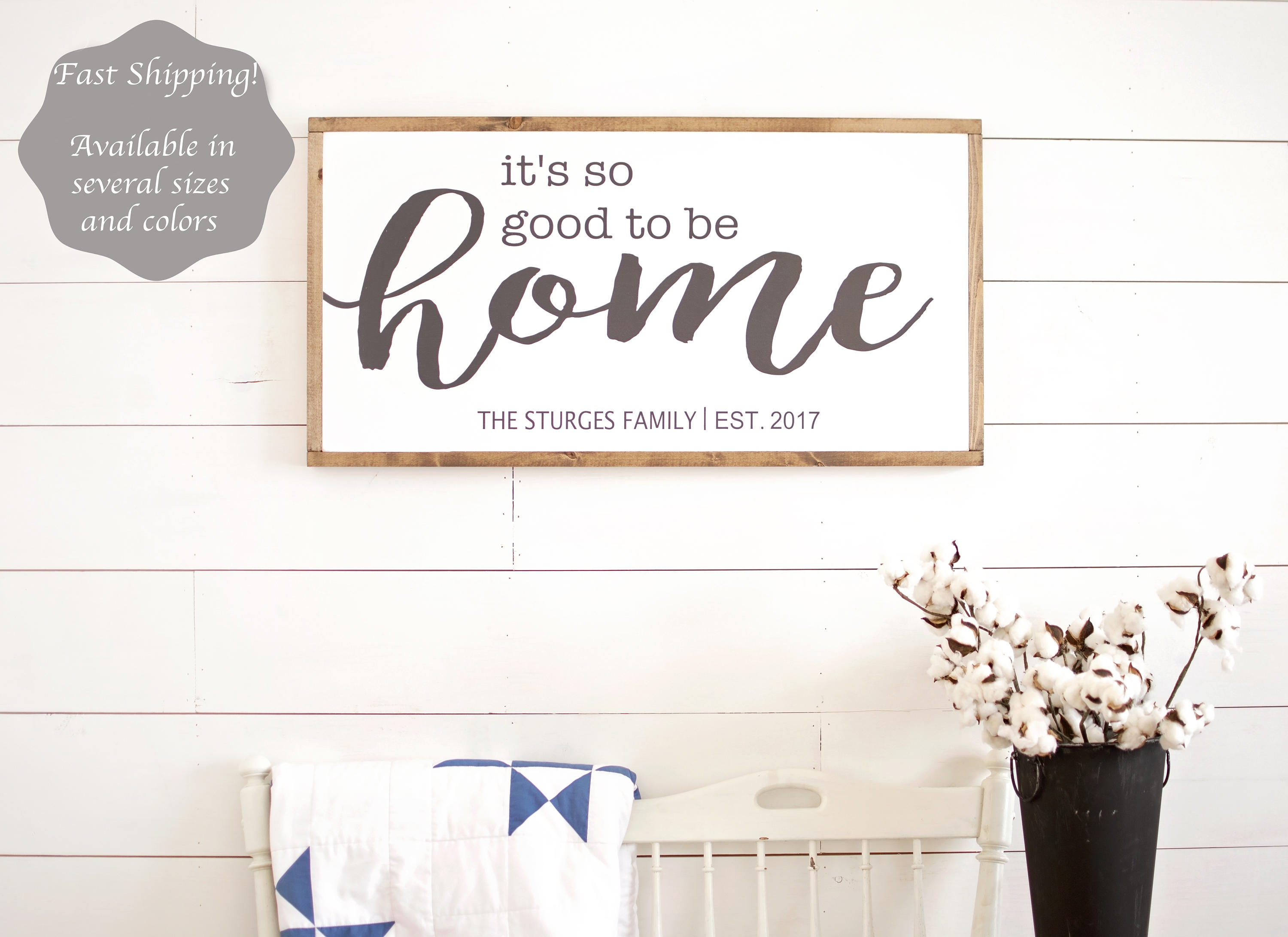 Its so good to be home sign Housewarming gift Home sign