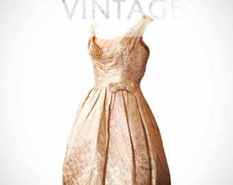 Vintage Retro 1950's Prom Dress, size XS