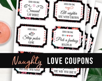 Naughty love coupons for her