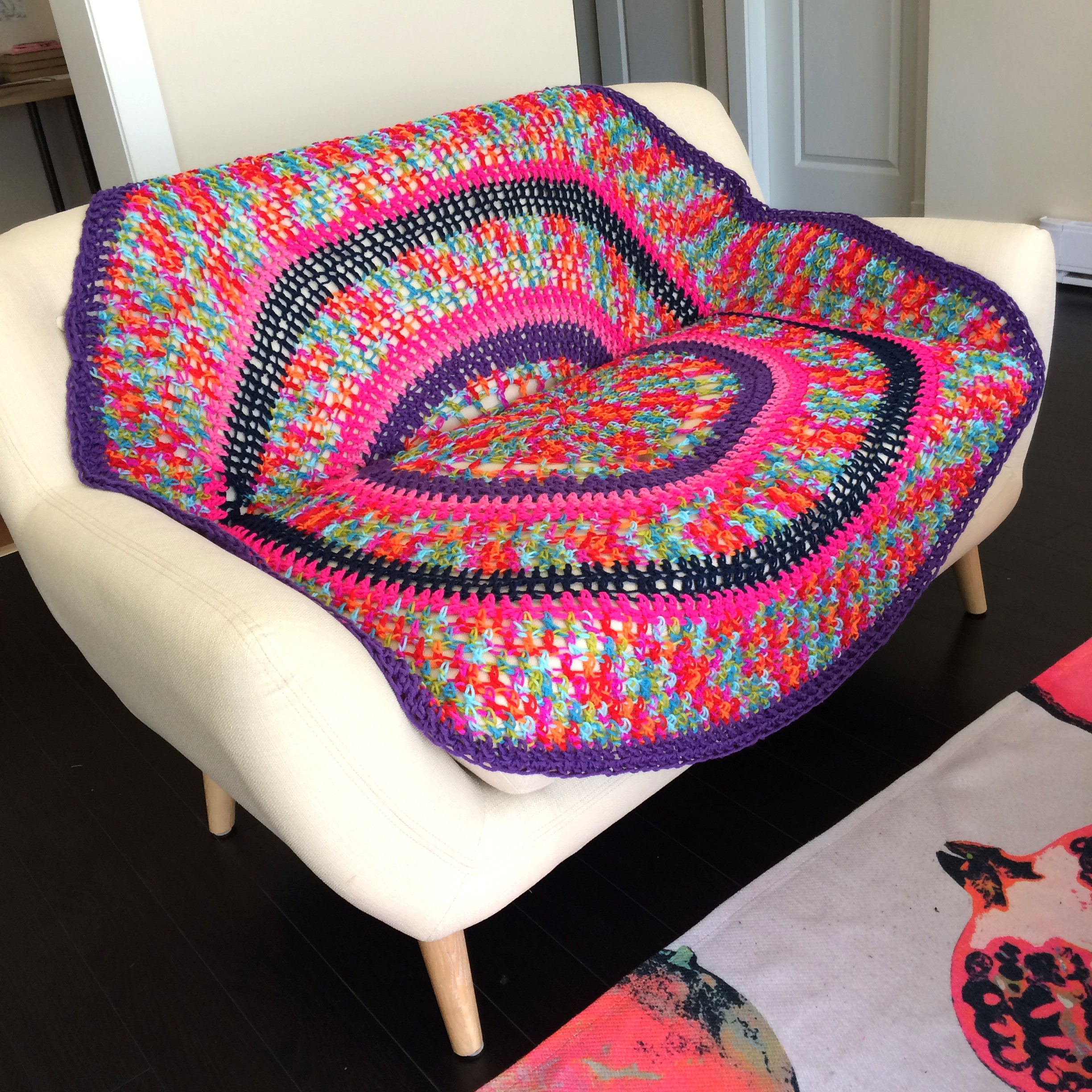 Crochet Couch Throw