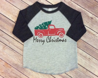 Boys christmas shirt | Etsy