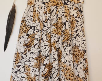 Vintage 1970s Summer Cotton Skirt