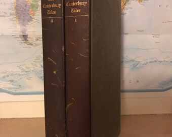 The Folio Society Antique THE CANTERBURY TALES by J. Chaucer (2 vols)