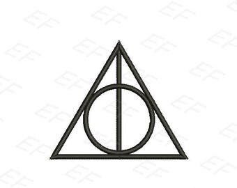 Machine Embroidery design - Harry Potter Deathly Hollows embroidery design - instant download digital file