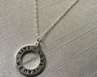 Issey Mai Live Love Laugh pendant