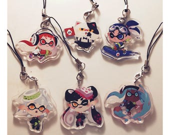 Splatoon Acrylic Charm reversible