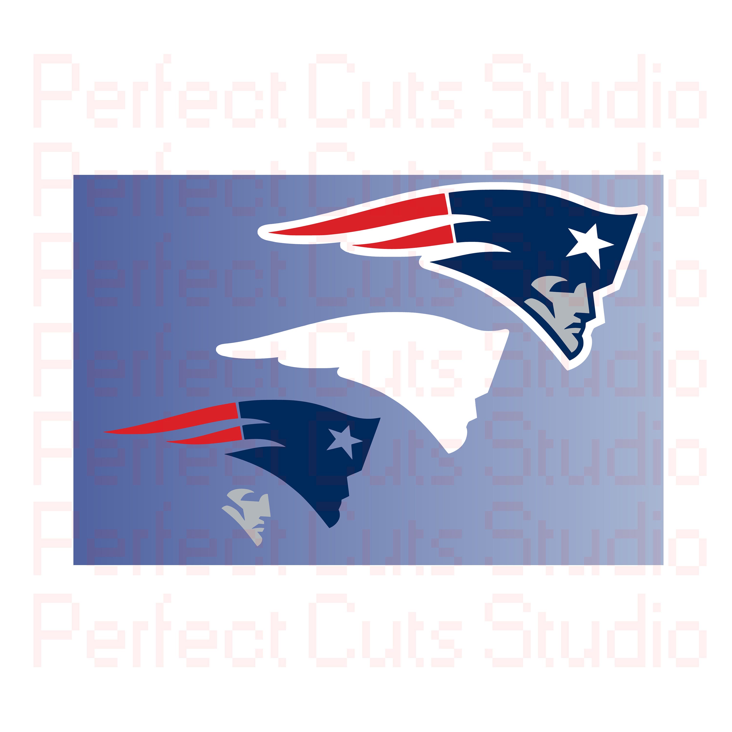 NFL New England Patriots Football SVG and Studio 3 Cut File