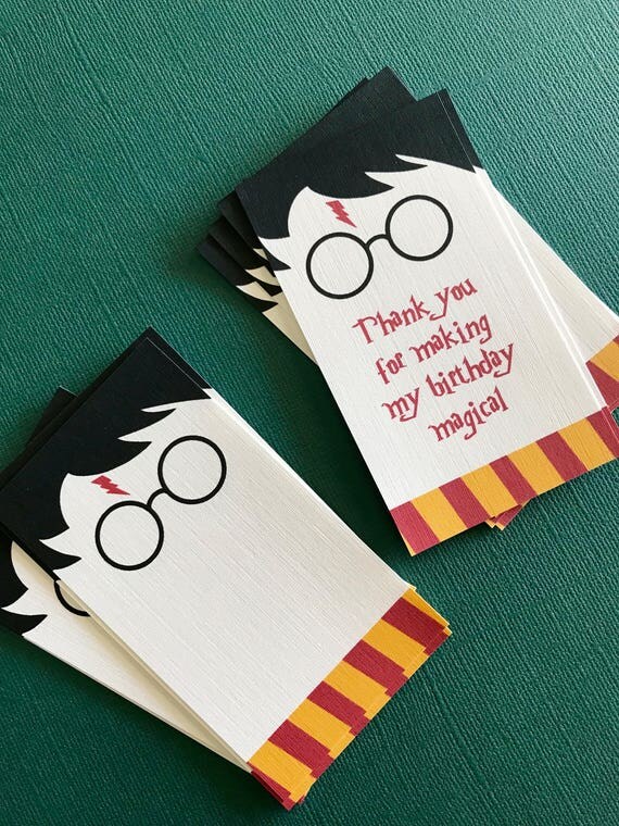 Harry Potter Birthday party favor tags gift tags