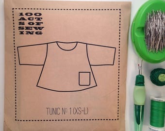 100 Acts of Sewing: Tunic No. 1 - Sewing Pattern (sizes XS-L)