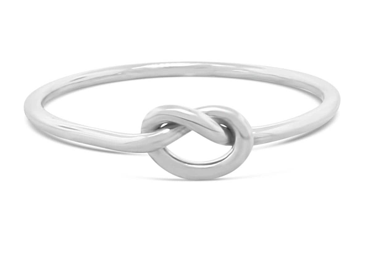 Love knot ring sterling silver ring promise ring commitment