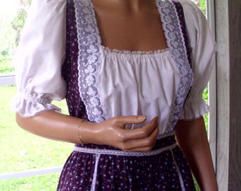 Gunne Sax Dress Calico and Lace in the Boho Style Rare Size 13