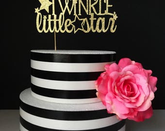 twinkle twinkle little star cake topper- baby shower cake toppers