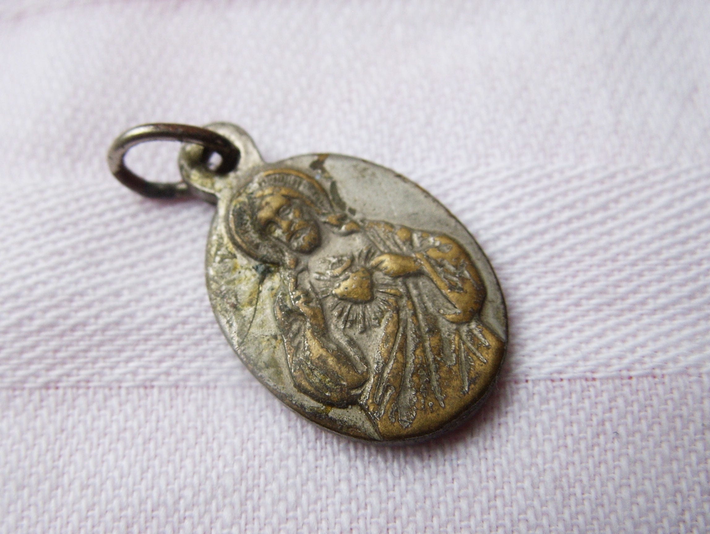 Christian jewelry antique pendant metal detector detecting