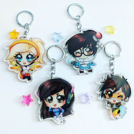 overwatch mercy keychain