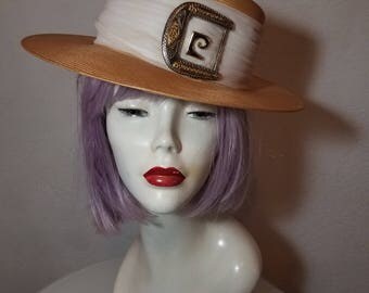 FREE SHIPPING Vintage Couture Wide Brim Hat