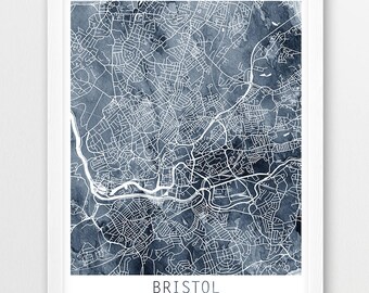 Street map Bristol Urban Area UK
