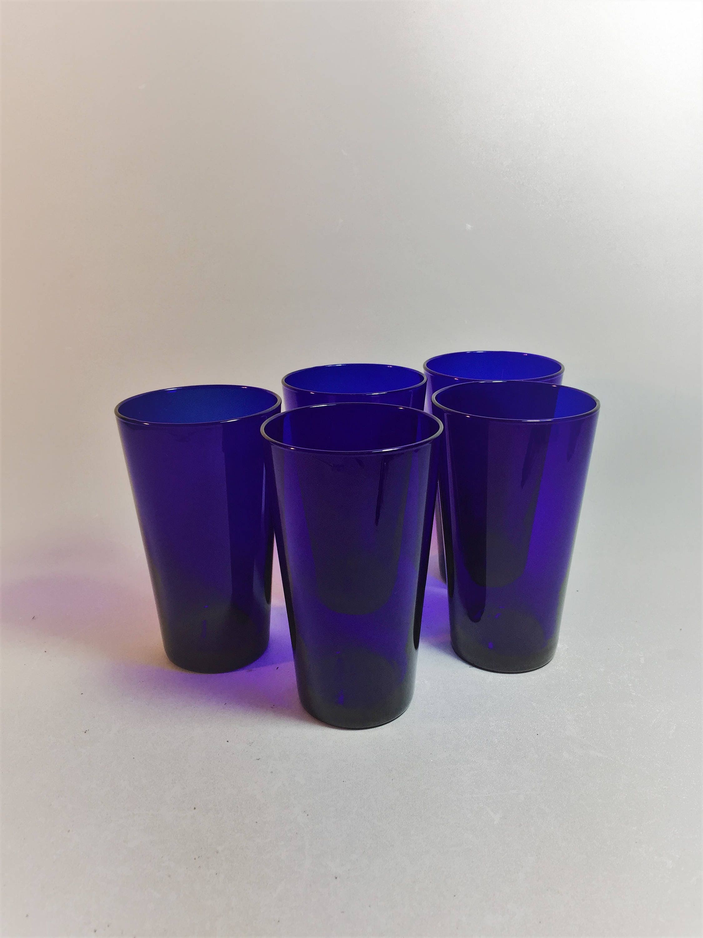 Cobalt Blue Drinking Glasses Set Of 5   Il Fullxfull.1264035679 Mvne 