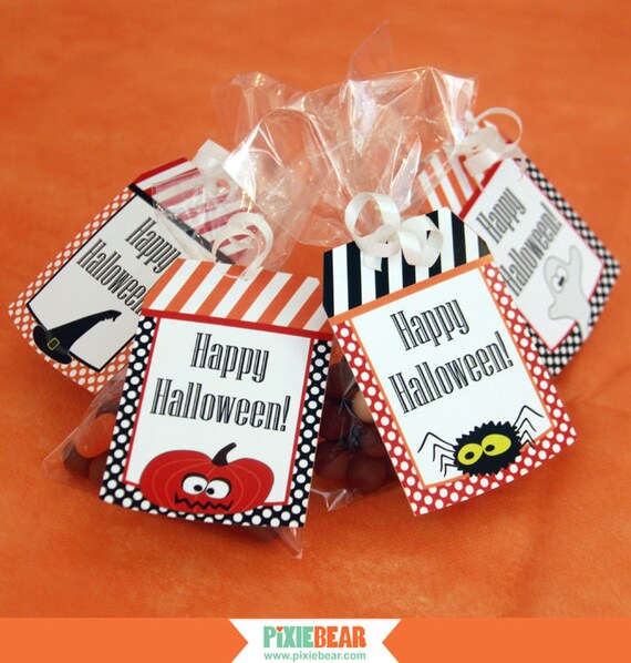 Items Similar To Halloween Tags - Halloween Labels - Halloween Party 