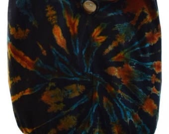Hobo bag, Cotton Tie Dye shoulder bag, Messenger, Hippie, Gypsy Sling, Hippy, Hobo, Crossbody, Monk