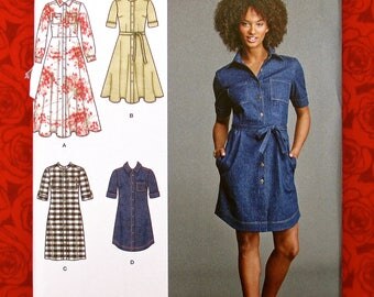 Simplicity Sewing Pattern 8186 Wrap & Slip Dresses Granny