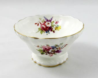 Hammersley Sugar Bowl with Flowers, Vintage Bone China, No Creamer, Sugar Bowl ONLY