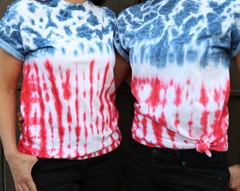 Tie Dye. Tie Dye Shirt. Patriotic Shirt. American Flag Clothing. American Flag Shirt. Festival Clothing. July 4th tee. Patriotic Clothing.