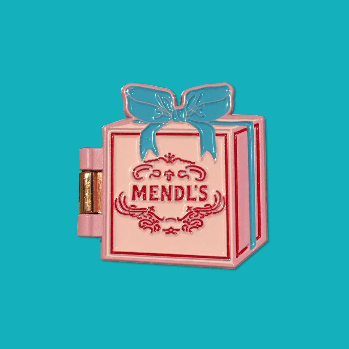 Mendl's Box Hinged Enamel Pin