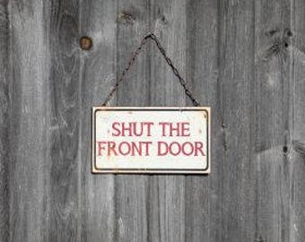 Shut the front door | Etsy