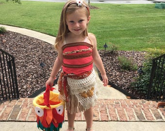 Moana Hei Hei/HeiHei Halloween Bucket for Trick or Treating