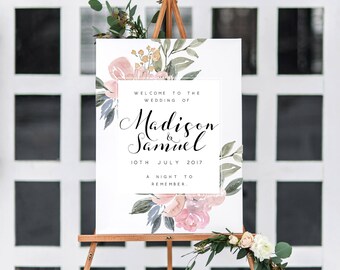 Wedding Welcome Sign, Wedding Menu Sign, Wedding Seating Chart, The Madison Suite, Printable Sign, Printable Wedding Sign, Wedding Suite