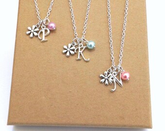 Flower Girl Necklace Sets, Flower Girl Gift, Flower Girl Jewellery, Flower Girl Necklace, Wedding Jewellery, Spring Wedding, Summer Wedding