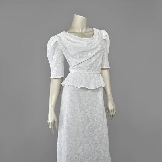 White lace 80s dress style White lace 80s dress style