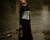 Gothic wedding skirt - Bohemian romantic dark princess black chiffon long skirt - Medieval skirt - Gothic wedding dress
