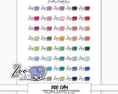 Printable Planner Stickers by RubyRedIrisPrints on Etsy