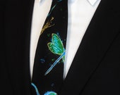 Dragonfly Tie – Mens Necktie with Dragonflies