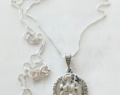 Necklace - St James the Greater 18mm - Sterling Silver + 18 Inch Italian Sterling Silver Chain
