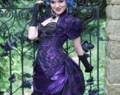 Gothic Wedding Dress | Violet Vixen | Victorian Wedding Dress, Purple Wedding Dress, Masquerade Ball Gown, Alternative Wedding Dress