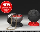 Death Star Ring Box - proposal ring box, engagement ring box, star wars, ring case, wedding, marriage, matrimony, darth vader, geek box, sci