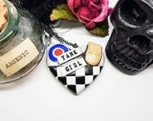 Tank Girl necklace, graphic novel, comic book, geek jewelry, cosplay, geek jewellery, punk necklace, post apocalypse, apocalypse