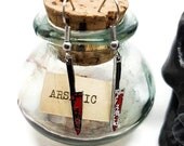 Knife earrings, bloody knife earrings, Friday 13th, Halloween jewelry, Jason Vorhees, Scream, Horror jewellery