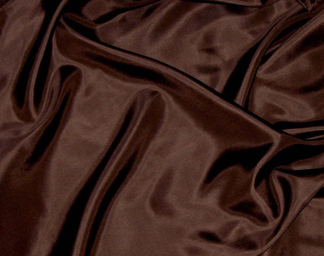 Brown's. Brown Chocolate (Браун чоколате). Коричневая ткань. Коричневый шелк. Шоколадный цвет ткани.