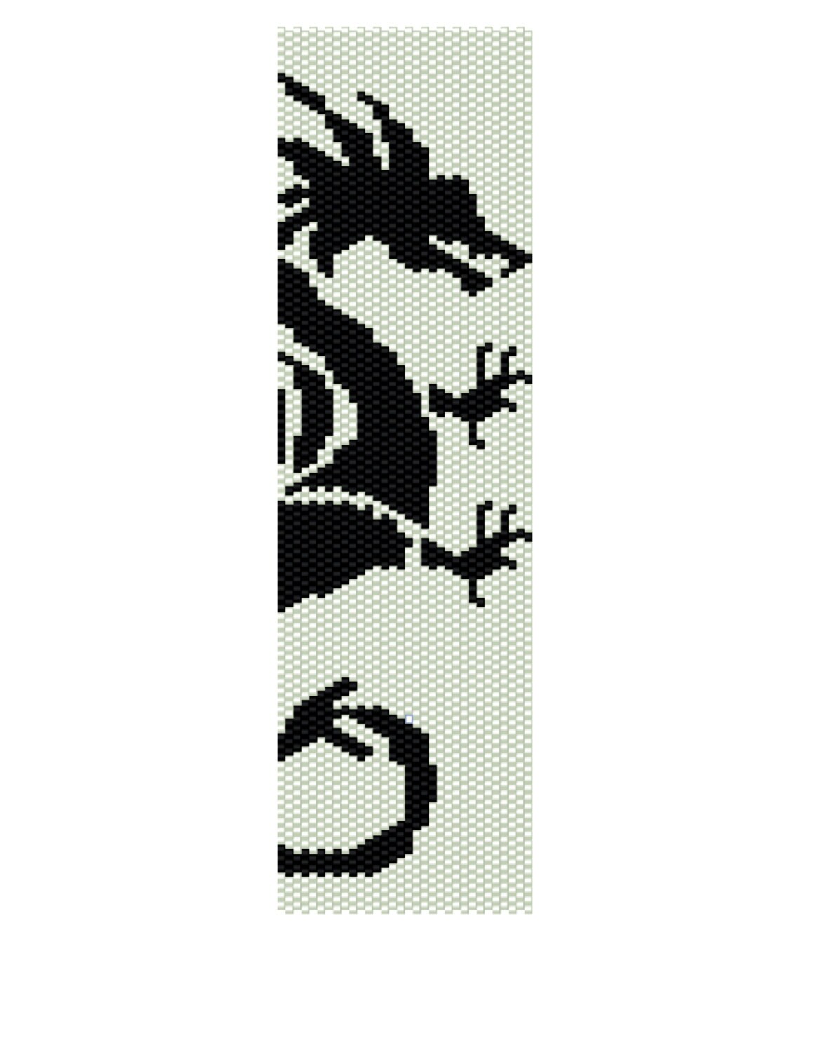 Схемы фенечек из бисера с драконом