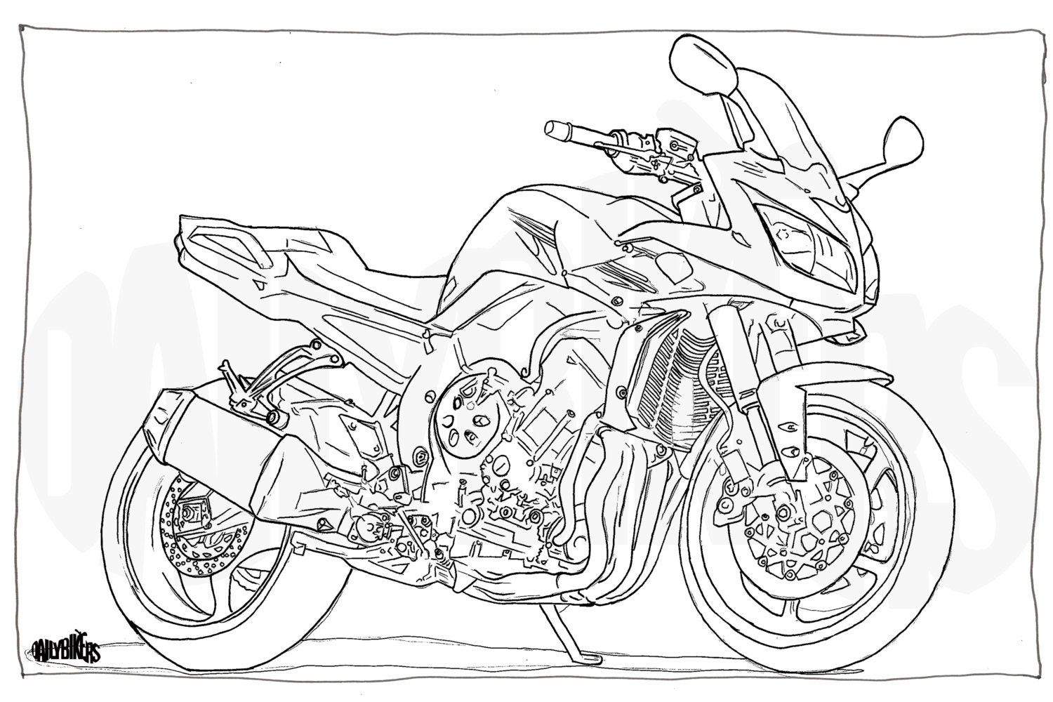 Рисунок r1. Раскрас Ямаха FZ 1. Мотоцикл Ямаха раскраска. Раскраска мотоцикл Yamaha. Мотоцикл Ямаха раскраска для детей.