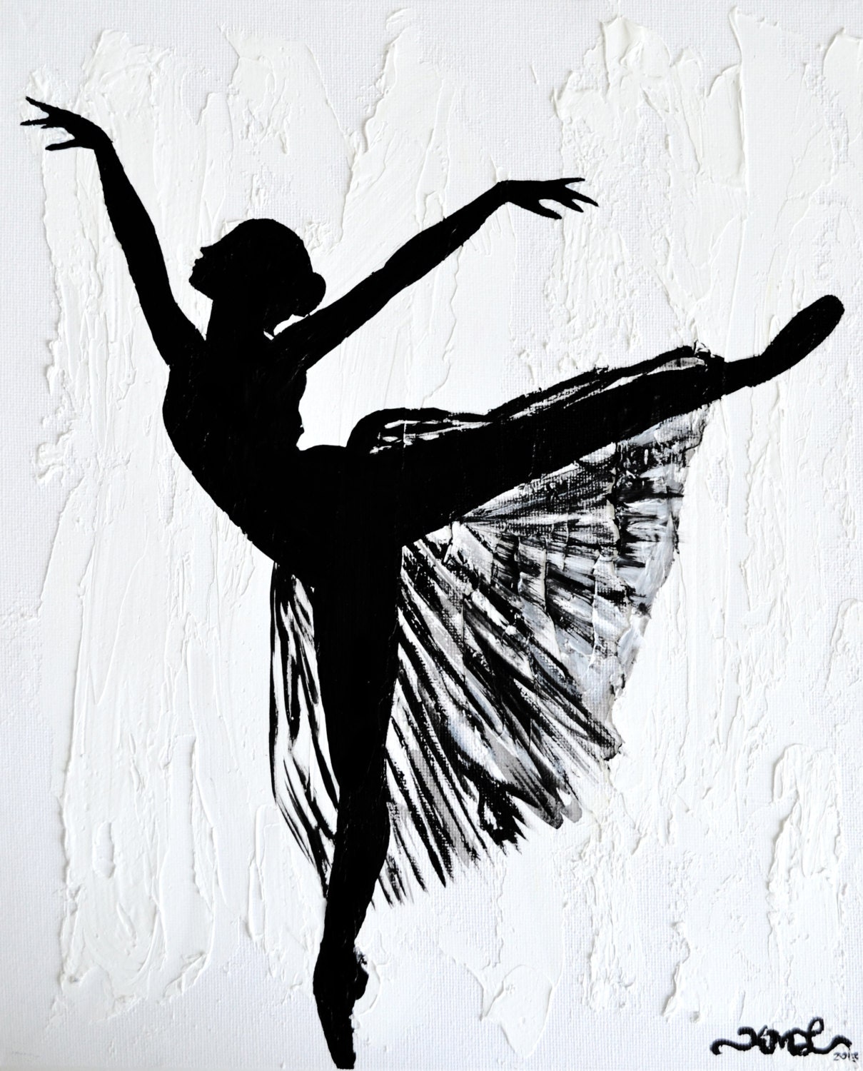 Силуэтные картины балерин