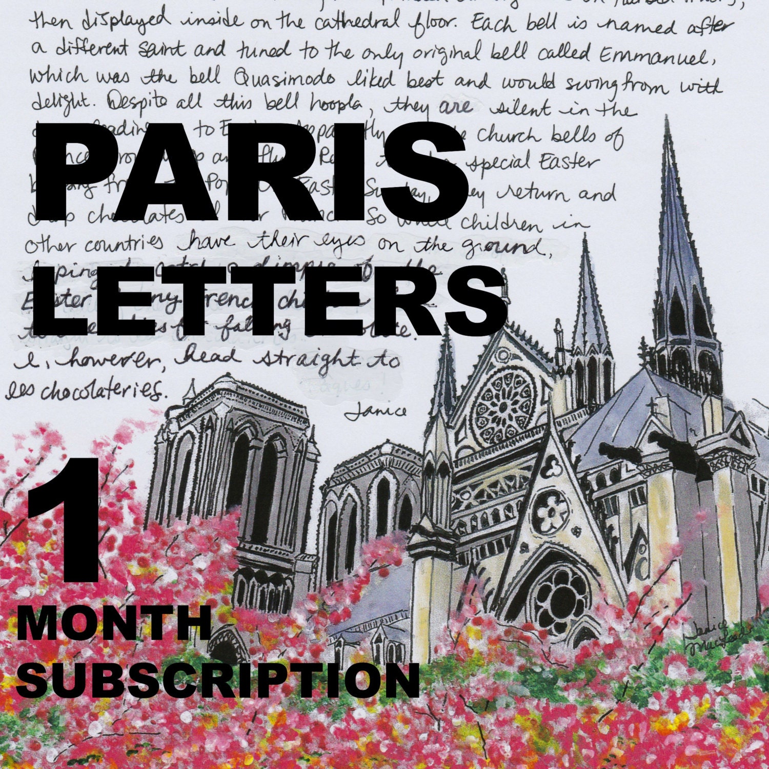 I sent the letter to paris yesterday