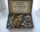 Vintage Box and Button Covers Defiance Button Machine Company