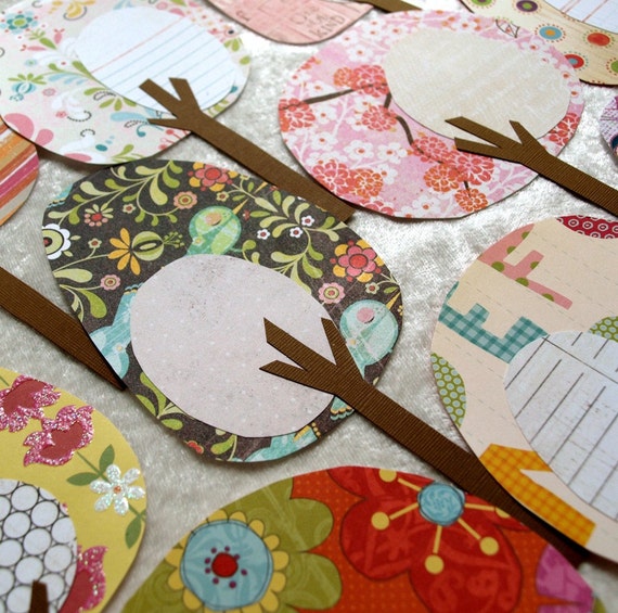 Paper Trees - Friendly Forest Flirty Foliage Collection