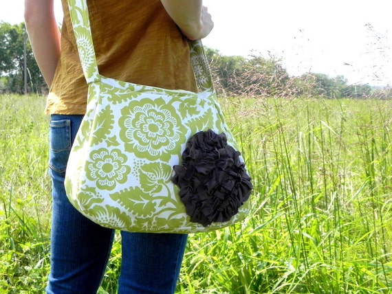 Windswept Bag in Fields of Green